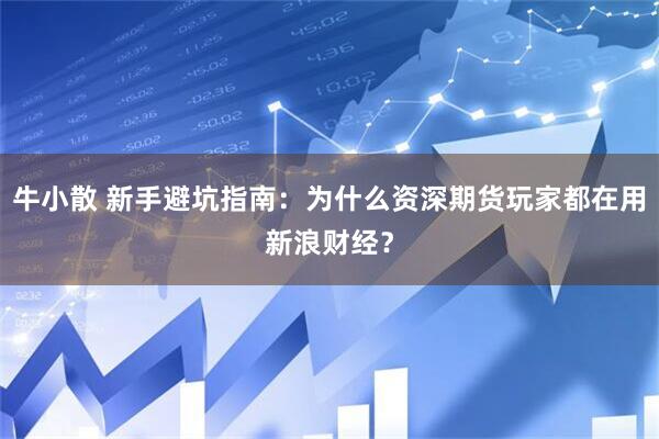 牛小散 新手避坑指南：为什么资深期货玩家都在用新浪财经？